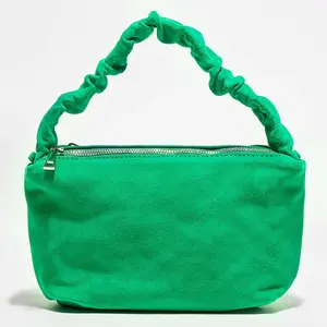 Abaco Studio - Sac à main en Velours de Cuir Lone vert - 28x17x7 cm OS