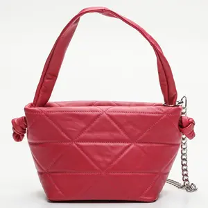 Victor & Hugo - Sac à main en Cuir Coral rose vif - 19.5x14.5x17 cm OS pas cher