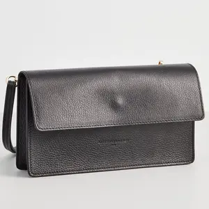 Christian Laurier - Sac à Bandoulière en Cuir Aster noir - 26x14x5 cm ... pas cher