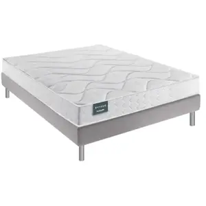 Ensemble Dunlopillo FLORAL Sommier Confort Ferme 120x190 pas cher
