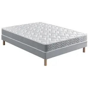 Comparateur de prix : Ensemble Matelas Douces Nuits Maeva Mousse HR 35g/m3 + Sommier Base Mo...