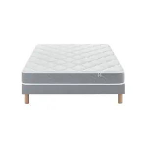 Douces Nuits Ensemble Morpheo Mousse HR 42g/m3 + Sommier Base Ferme 80x190 pas cher