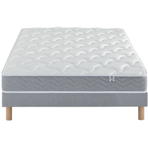 Comparateur de prix : Ensemble Matelas Douces Nuits Remory 667 ressorts ensachés + 2 cm Visc...
