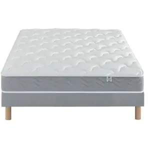Comparateur de prix : Ensemble Matelas Douces Nuits Remory 667 ressorts ensachés + 2 cm Visc...