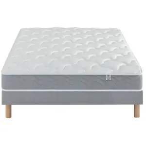 Comparateur de prix : Ensemble Matelas Douces Nuits Remory 667 ressorts ensachés + 2 cm Visc...