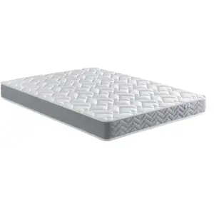 Matelas Douces Nuits Maeva Mousse HR 35kg/m3 90x190 Blanc pas cher