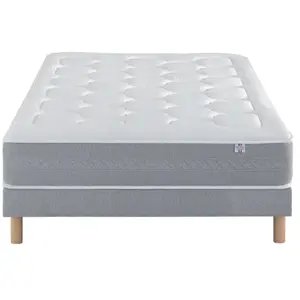 Comparateur de prix : Ensemble Matelas Douces Nuits Mary Mousse HR 55kg/m3 + Sommier Base Mo...
