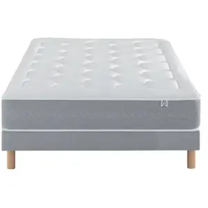 Comparateur de prix : Douces Nuits Ensemble Mary Mousse HR 55kg/m3 + Sommier Base Morpho 140x200
