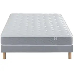 Douces Nuits Ensemble Hydros Mousse HR 35 kg/m3 + Sommier Base Morpho 140x200