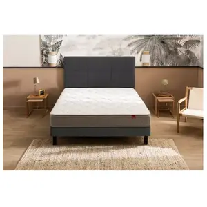 Ensemble Epeda Dépaysant + Sommier Confort Ferme 90x200 pas cher