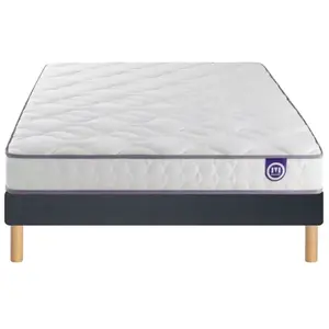 Merinos Ensemble Happy Lit - 100% Latex + Sommier Confort Ferme 140x190 pas cher