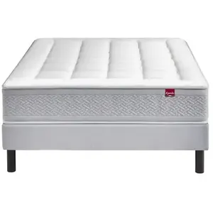 Comparateur de prix : Ensemble Epeda Le Majestueux + Sommier Confort Ferme 160x200 - Double ...
