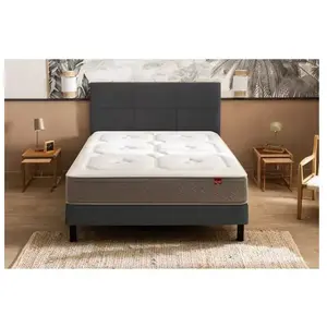 Comparateur de prix : Epeda Ensemble Beau Séjour + Sommier Confort Ferme 180x200 - Double Sommier