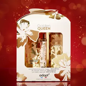 Adopt Parfums Golden Queen Coffret eau de parfum 30 ml + gel douche 250 ml + lait corps 200 ml pas cher
