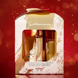 Adopt Parfums Sublimissime Coffret chalet 30ml + gel douche 250ml + lait corps 200ml pas cher