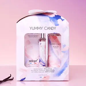 adopt Yummy candy Coffret chalet 30ml + gel douche 250ml + lait corps 200ml pas cher