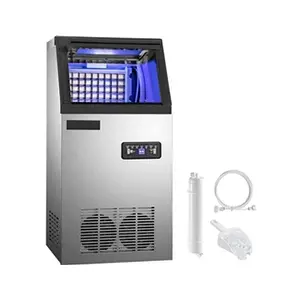 Machine à Glaçons 220V Capable de Produire 68kg par 24 heures Machine à Glace Commerciale Pour Cafés Maisons Restaurants Bars Hôtel pas cher