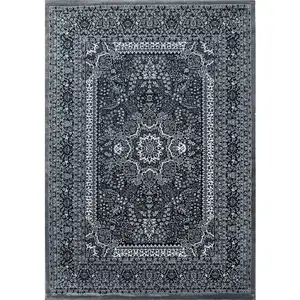STUDIO DECO Tapis d'orient gris 80x150cm pas cher