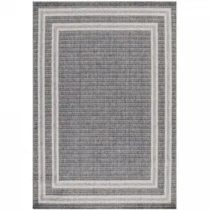 STUDIO DECO Tapis extérieur tissé plat gris et greige 240x340cm pas cher