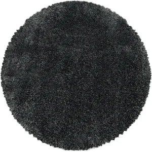 STUDIO DECO MOELLEUX - Tapis cosy Rond à poils longs - Gris 080 x 080 cm 80 x 80 cm pas cher