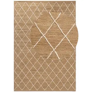 STUDIO DECO Tapis en Jute motifs en Relief 200x300cm pas cher