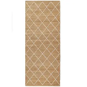 STUDIO DECO Tapis en Jute motifs en Relief 80x150cm pas cher