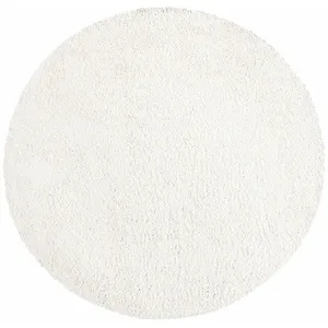 STUDIO DECO Tapis à poils longs rond SOFTY Crème 200x200cm pas cher