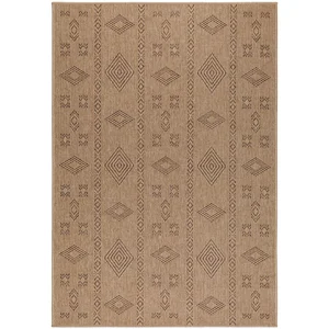 STUDIO DECO Tapis aspect jute beige et noir 120x170cm pas cher