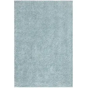 STUDIO DECO Tapis à poils longs SOFTY bleu azur 160x230cm