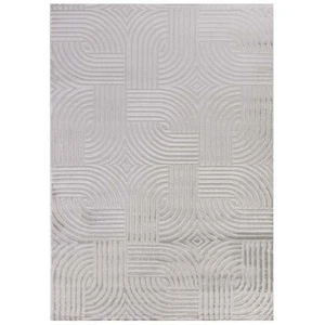 STUDIO DECO Tapis laineux à motif en relief Gris 140x200cm pas cher