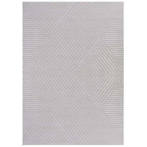 STUDIO DECO Tapis laineux à motif en relief Gris 120x170cm pas cher