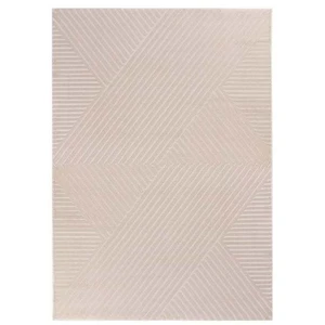 STUDIO DECO Tapis laineux à motif en relief Beige 160x230cm pas cher