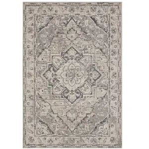 STUDIO DECO Tapis Vintage Oriental crème et gris 200x280cm pas cher