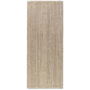 STUDIO DECO Tapis en Jute bouclé blanc Ivoire 80x200cm pas cher