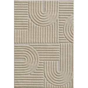 LIVUM Tapis à relief lena beige 80x250cm ART802501121BEIGE pas cher