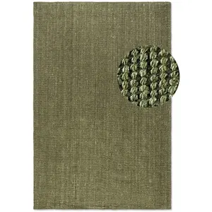 Tapis en Jute Bouclé JAIPUR Vert 120x170cm 120 x 170 cm pas cher