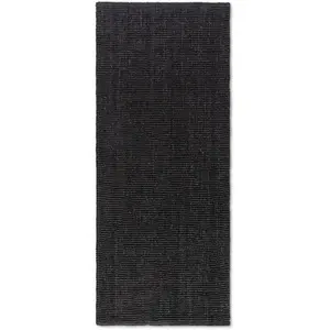 STUDIO DECO Tapis en Jute Bouclé JAIPUR Noir 80x150cm 80 x 150 cm pas cher
