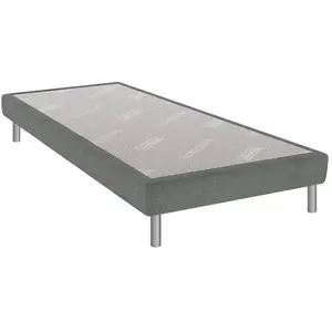 Dunlopillo Sommier Bellini anthracite 15 cm avec pieds 120x190 pas cher