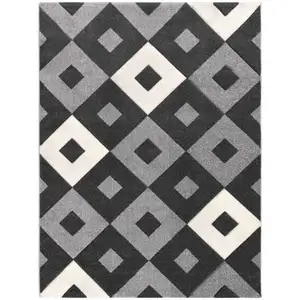 Tapis 200x290 cm MADY coloris gris pas cher