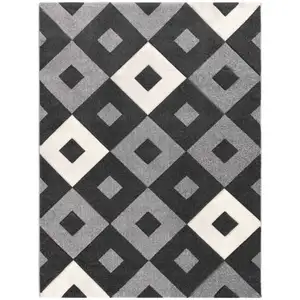 Tapis 160x230 cm MADY coloris gris pas cher
