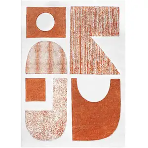 Tapis 160x230 cm JAY coloris orange pas cher