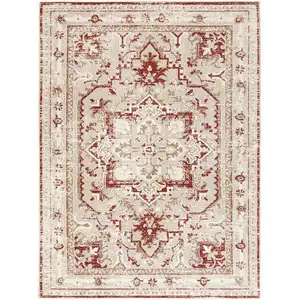 Tapis 150x200 cm ALI coloris rouge pas cher