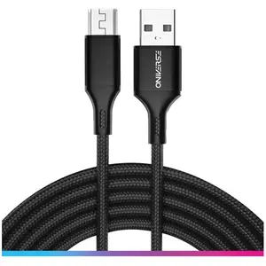 Comparateur de prix : Câble de charge rapide tressé Oniverse USB-A vers Micro-USB 3 m Noir