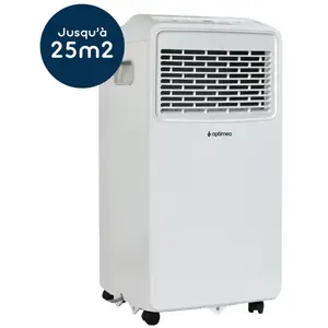 Comparateur de prix : Optimea - climatiseur mobile 2600w 25m²  opc-b01-090 - OPC-B01-090