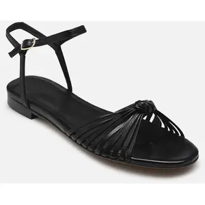 Sandales n°155 - Cuir - Noir par Rivecour Noir 36 FemmeVendu parsarenza