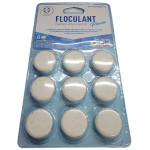 JARDIBOUTIQUE lot de 5 blisters Flovil de 9 pastilles - floculant clarifiant piscine... pas cher