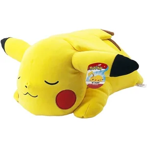 Comparateur de prix : Pokémon Bandai Peluche Pikachu 40cm Qui dort - Peluche Toute Douce - WT97920