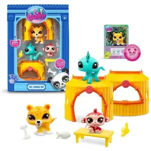 Comparateur de prix : Bandai Figurine Littlest Pet Shop Jungle Tiki 17.8x20.3x6.35 Cm