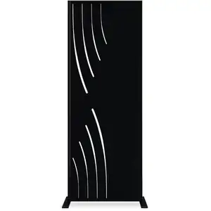 Casanoov - Panneau décoratif veleta noir H.160cm motifs côté gauche pas cher