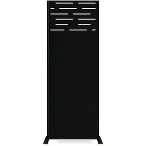 Panneau décoratif arlberg noir H.160cm motifs sur le haut
